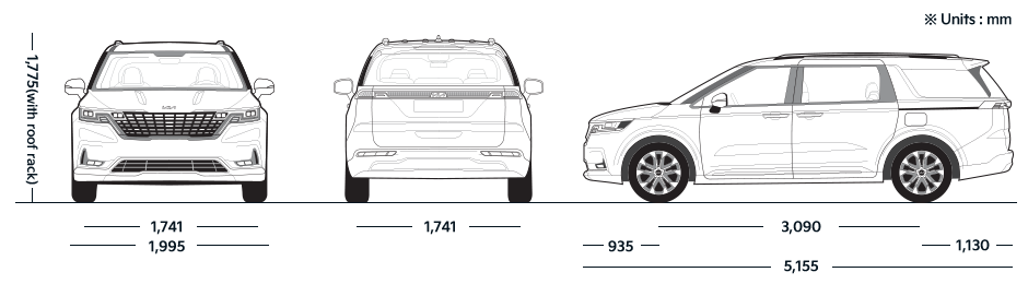 kia-ka4-22my-dimensions-all-view