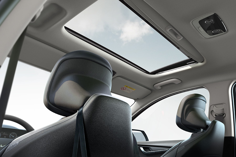 Wide tilt-sliding sunroof