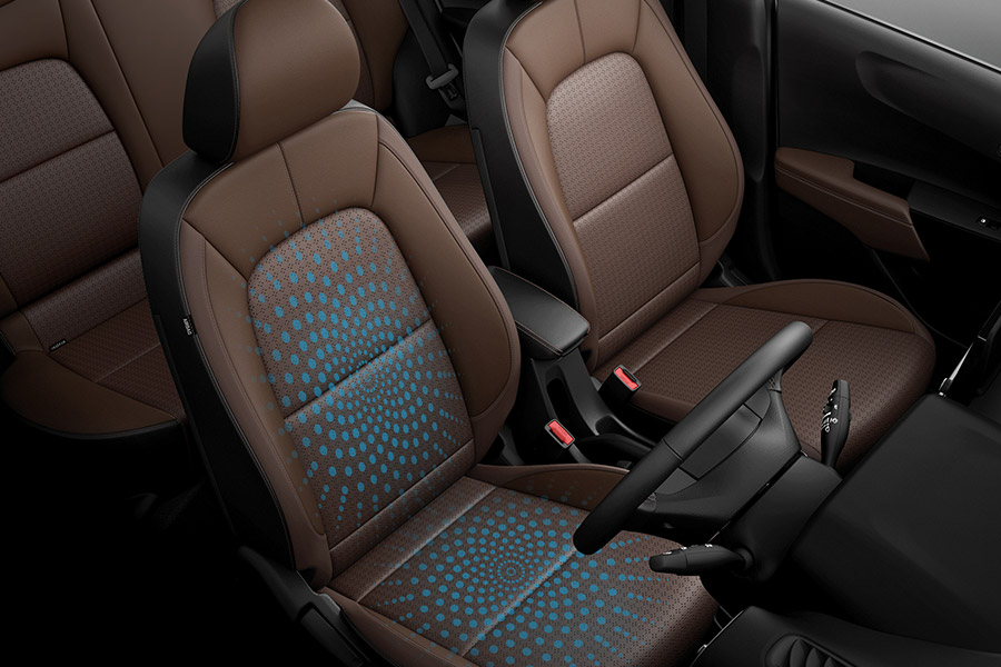 Ventilated front seats