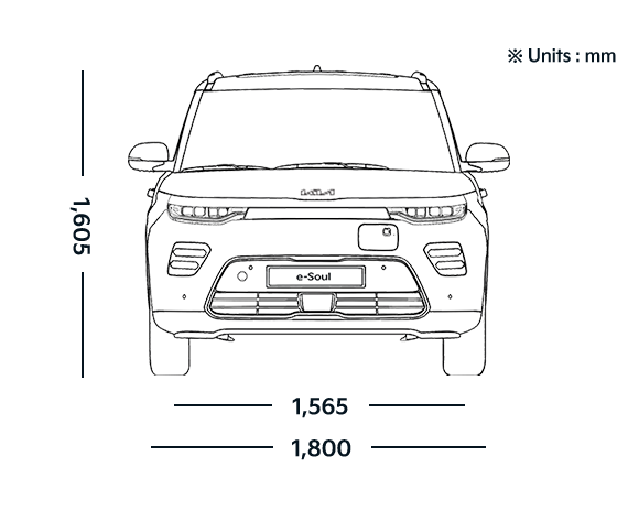 Kia Soul EV Dimensions