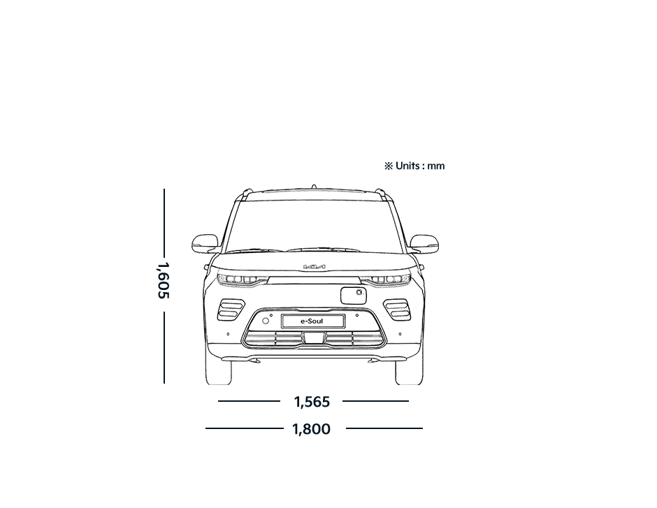 Kia Soul EV Dimensions