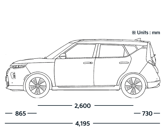 Kia Soul EV Dimensions