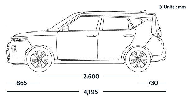 Kia Soul EV Dimensions