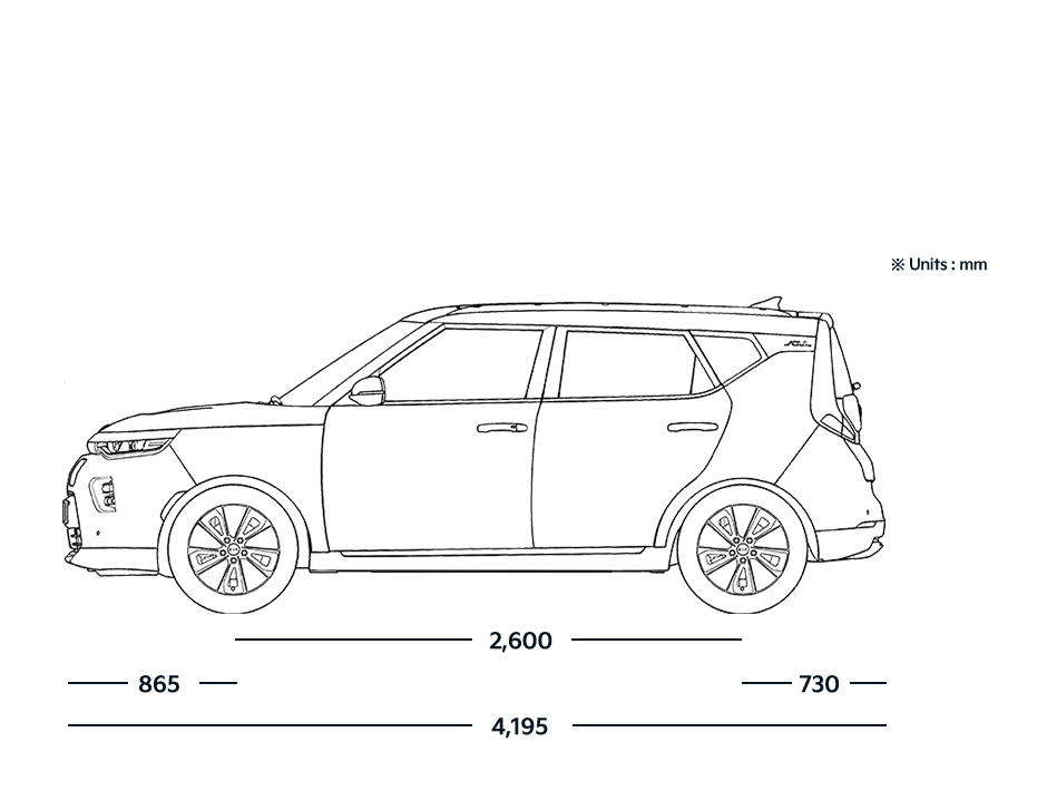 Kia Soul EV Dimensions