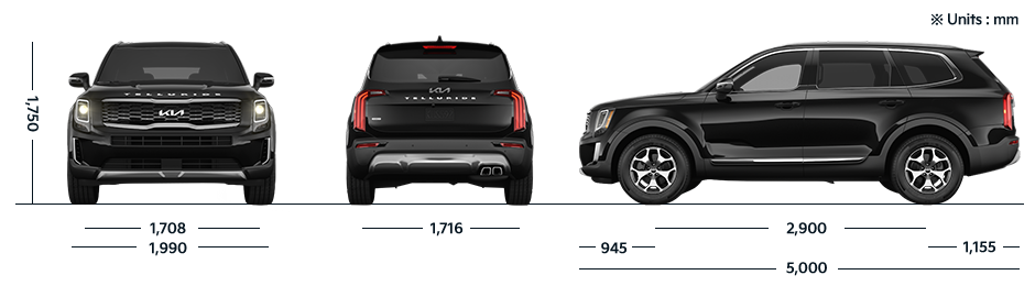 Kia Telluride Dimensions