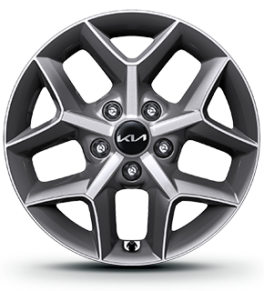 Dark metal gray alloy wheel