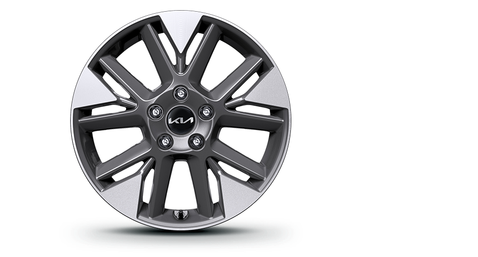 Dark metal gray alloy wheel